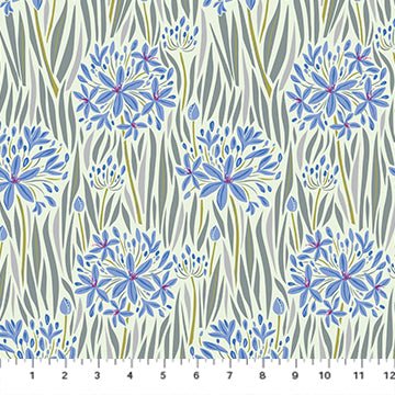 PRE - Order Wandering Eye by Kathy Doughty - Agapantha 91066 - 90 Cool - Half Yard - March 2025 - Modern Fabric Shoppe