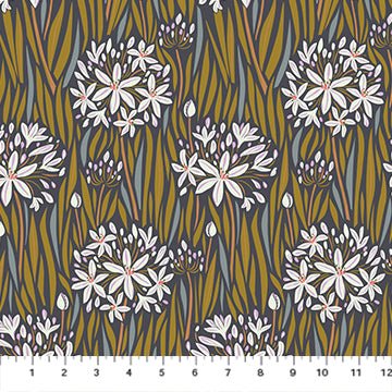 PRE - Order Wandering Eye by Kathy Doughty - Agapantha 91066 - 94 Neutral - Half Yard - March 2025 - Modern Fabric Shoppe