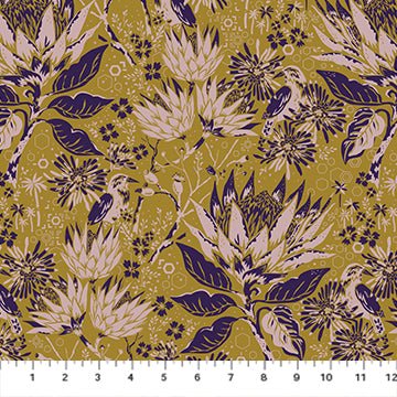 PRE - Order Wandering Eye by Kathy Doughty - Gathering 91065 - 55 Warm - Half Yard - March 2025 - Modern Fabric Shoppe