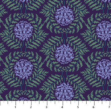 PRE - Order Wandering Eye by Kathy Doughty - Mini Jacaranda 91068 - 49 Cool - Half Yard - March 2025 - Modern Fabric Shoppe