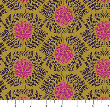 PRE - Order Wandering Eye by Kathy Doughty - Mini Jacaranda 91068 - 55 Warm - Half Yard - March 2025 - Modern Fabric Shoppe