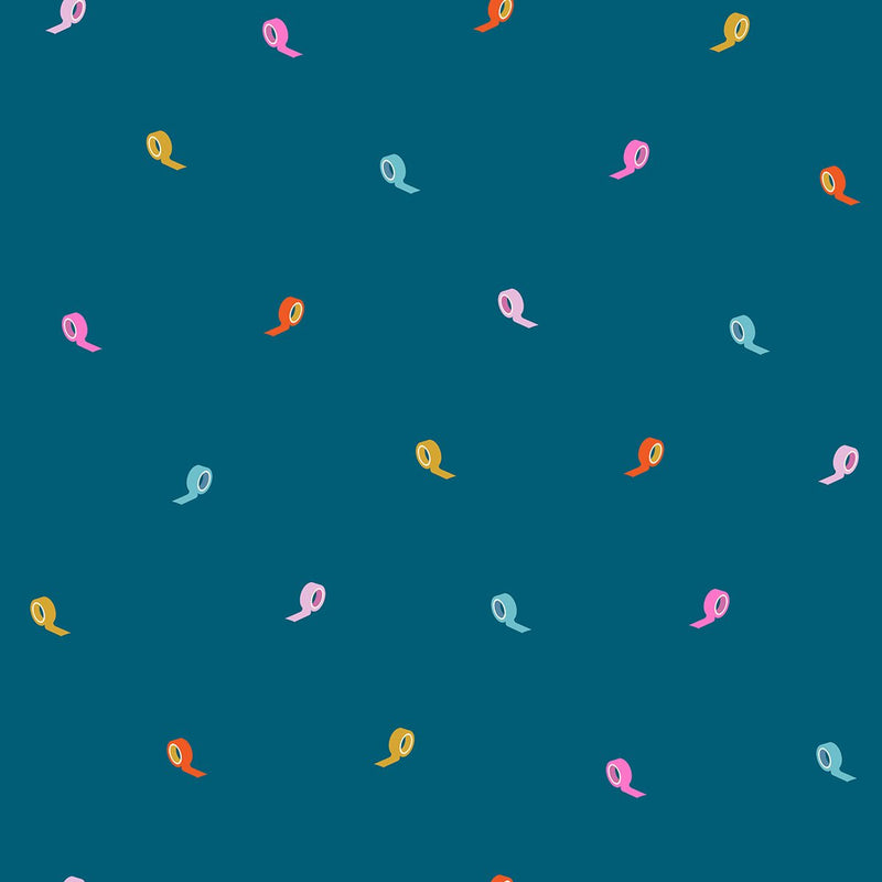 PRE - ORDER Washi Plus by Rashida Coleman Hale - Teal RS1101 12 - Half Yard - August 2025 - Modern Fabric Shoppe