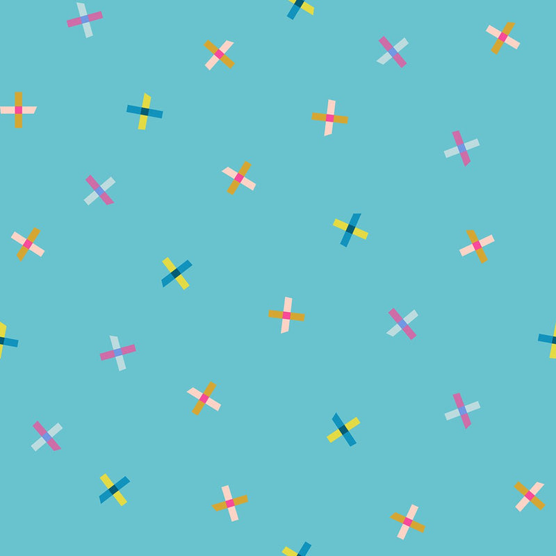 PRE - ORDER Washi Plus by Rashida Coleman Hale - Turquoise RS1103 15 - Half Yard - August 2025 - Modern Fabric Shoppe