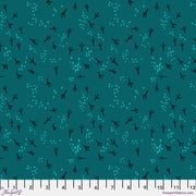 PRE - Order What the Bird said by Cori Dantini - Fancy Feet PWCD154.XTEAL - Half Yard - January 2026 - Modern Fabric Shoppe