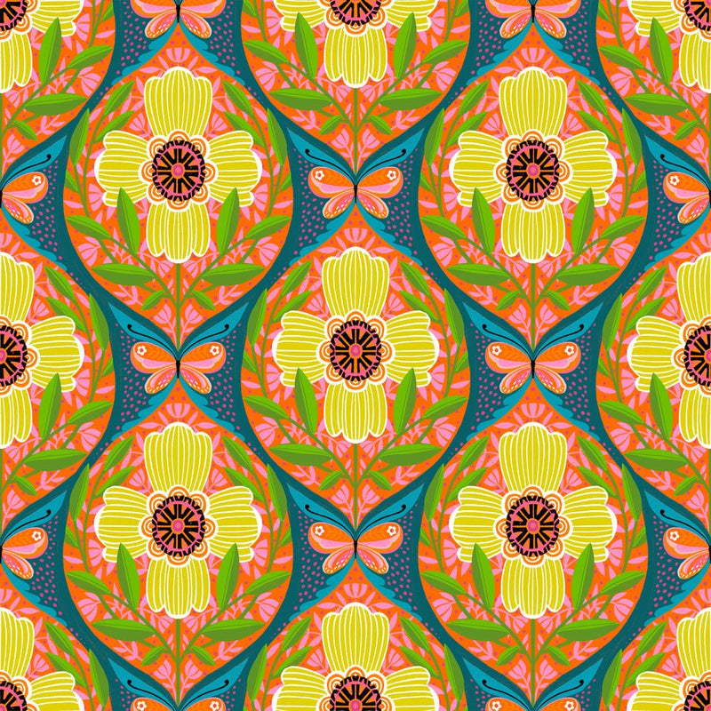 PRE - Order What the Bird said by Cori Dantini - Never Too Many PWCD161.XWHITE - Half Yard - January 2026 - Modern Fabric Shoppe