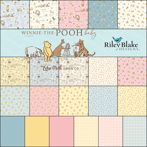 PRE - ORDER Winnie the Pooh Baby by Riley Blake - Half Yard Bundle - December 2026 - Modern Fabric Shoppe