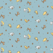 PRE - ORDER Winnie the Pooh - Baby for Riley Blake Designs - Blue Character Toss C18591 BLUE - Half Yard - December 2026 - Modern Fabric Shoppe