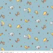 PRE - ORDER Winnie the Pooh - Baby for Riley Blake Designs - Blue Character Toss C18591 BLUE - Half Yard - December 2026 - Modern Fabric Shoppe