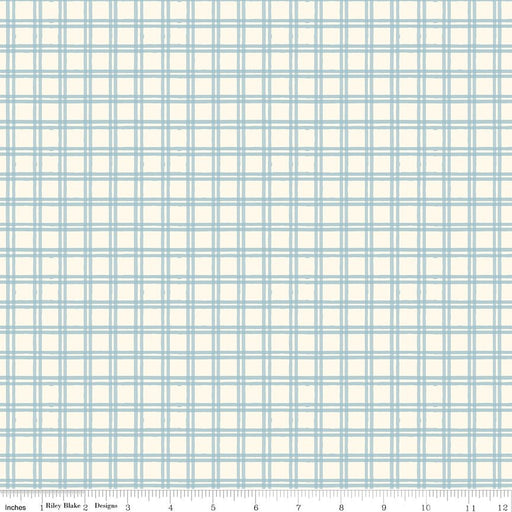 PRE - ORDER Winnie the Pooh - Baby for Riley Blake Designs - Blue Plaid C18593 BLUE - Half Yard - December 2026 - Modern Fabric Shoppe