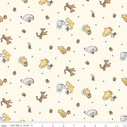 PRE - ORDER Winnie the Pooh - Baby for Riley Blake Designs - Cream Character Toss C18591 CREAM - Half Yard - December 2026 - Modern Fabric Shoppe