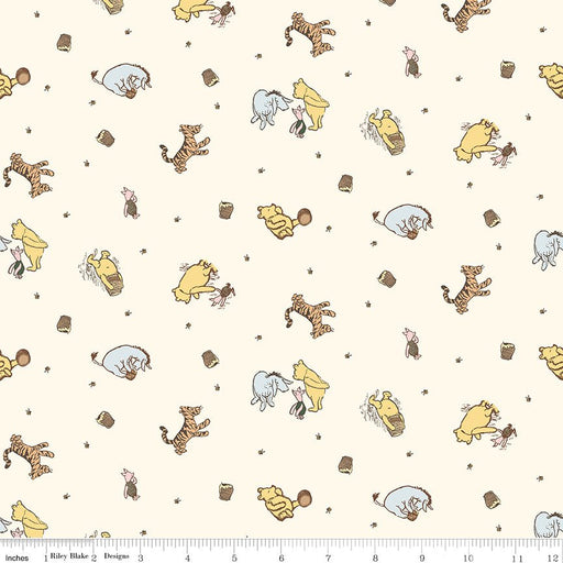 PRE - ORDER Winnie the Pooh - Baby for Riley Blake Designs - Cream Character Toss C18591 CREAM - Half Yard - December 2026 - Modern Fabric Shoppe