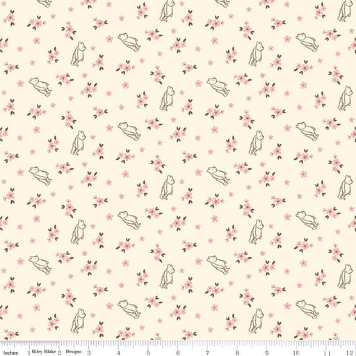 PRE - ORDER Winnie the Pooh - Baby for Riley Blake Designs - Cream Ditsy C18595 CREAM - Half Yard - December 2026 - Modern Fabric Shoppe