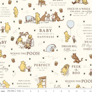PRE - ORDER Winnie the Pooh - Baby for Riley Blake Designs - Cream Main C18590 CREAM - Half Yard - December 2026 - Modern Fabric Shoppe