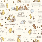 PRE - ORDER Winnie the Pooh - Baby for Riley Blake Designs - Cream Main C18590 CREAM - Half Yard - December 2026 - Modern Fabric Shoppe