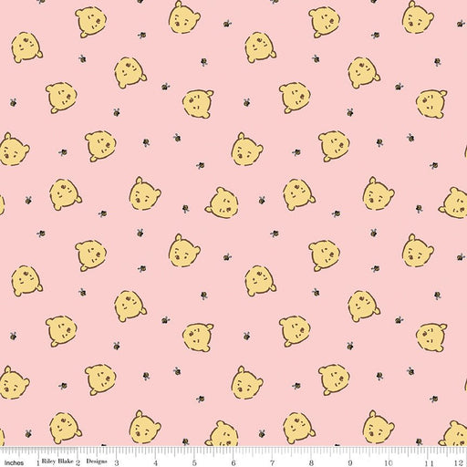 PRE - ORDER Winnie the Pooh - Baby for Riley Blake Designs - Pink Pooh Jumble C18594 PINK - Half Yard - December 2026 - Modern Fabric Shoppe