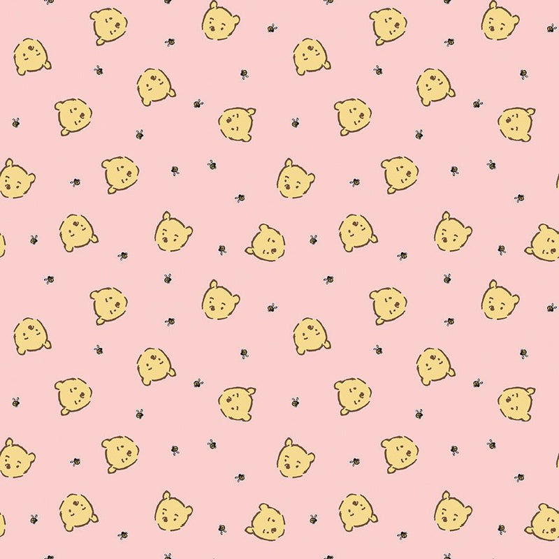 PRE - ORDER Winnie the Pooh - Baby for Riley Blake Designs - Pink Pooh Jumble C18594 PINK - Half Yard - December 2026 - Modern Fabric Shoppe