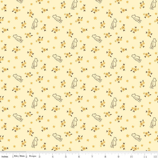 PRE - ORDER Winnie the Pooh - Baby for Riley Blake Designs - Yellow Ditsy C18595 YELLOW - Half Yard - December 2026 - Modern Fabric Shoppe