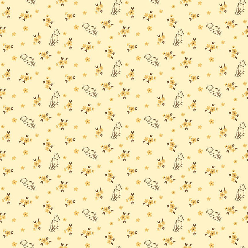 PRE - ORDER Winnie the Pooh - Baby for Riley Blake Designs - Yellow Ditsy C18595 YELLOW - Half Yard - December 2026 - Modern Fabric Shoppe