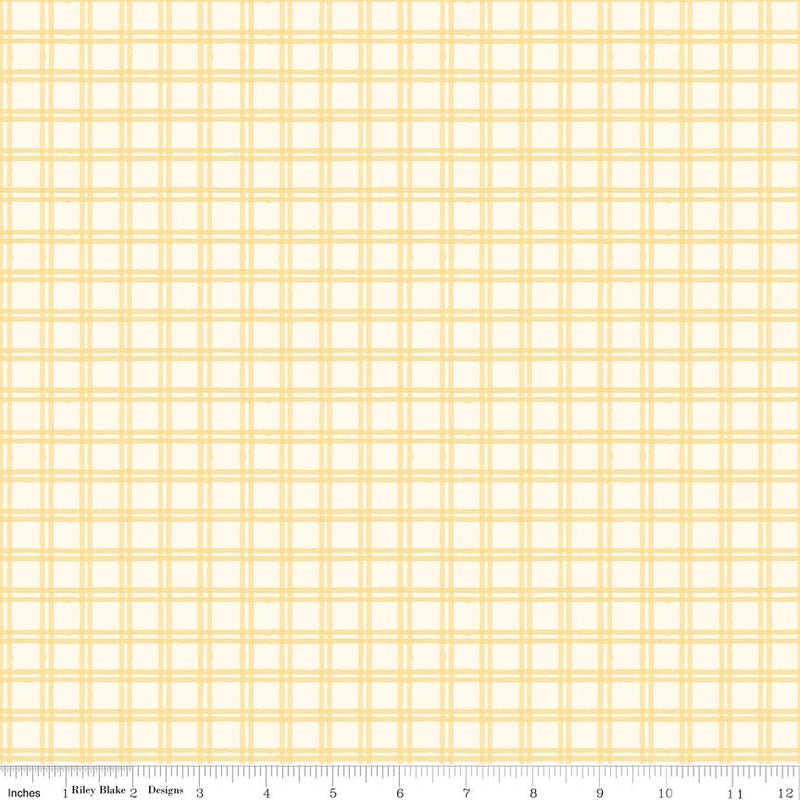PRE - ORDER Winnie the Pooh - Baby for Riley Blake Designs - Yellow Plaid C18593 YELLOW - Half Yard - December 2026 - Modern Fabric Shoppe