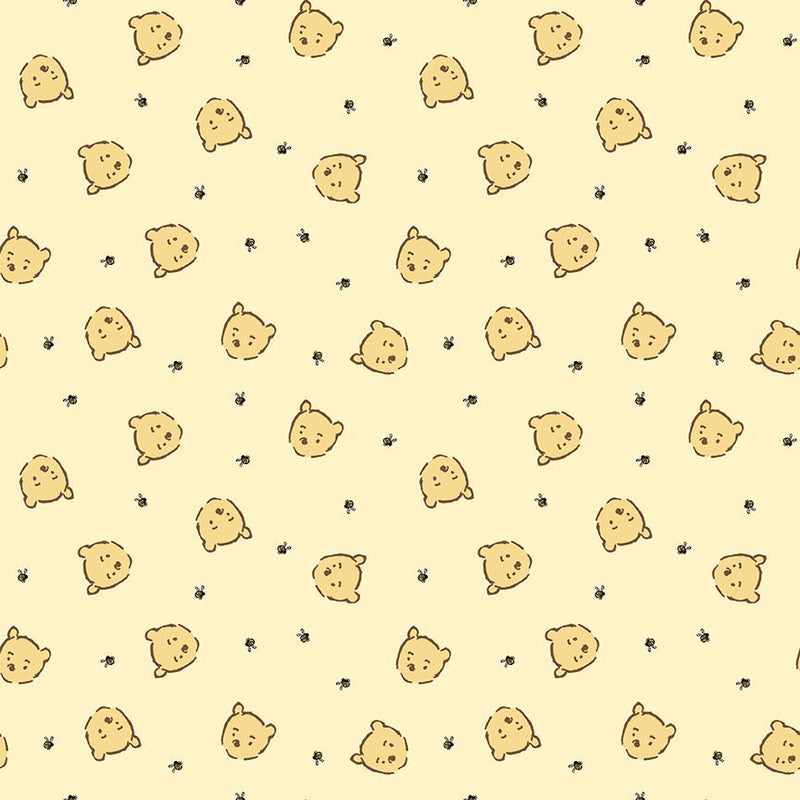 PRE - ORDER Winnie the Pooh - Baby for Riley Blake Designs - Yellow Pooh Jumble C18594 YELLOW - Half Yard - December 2026 - Modern Fabric Shoppe