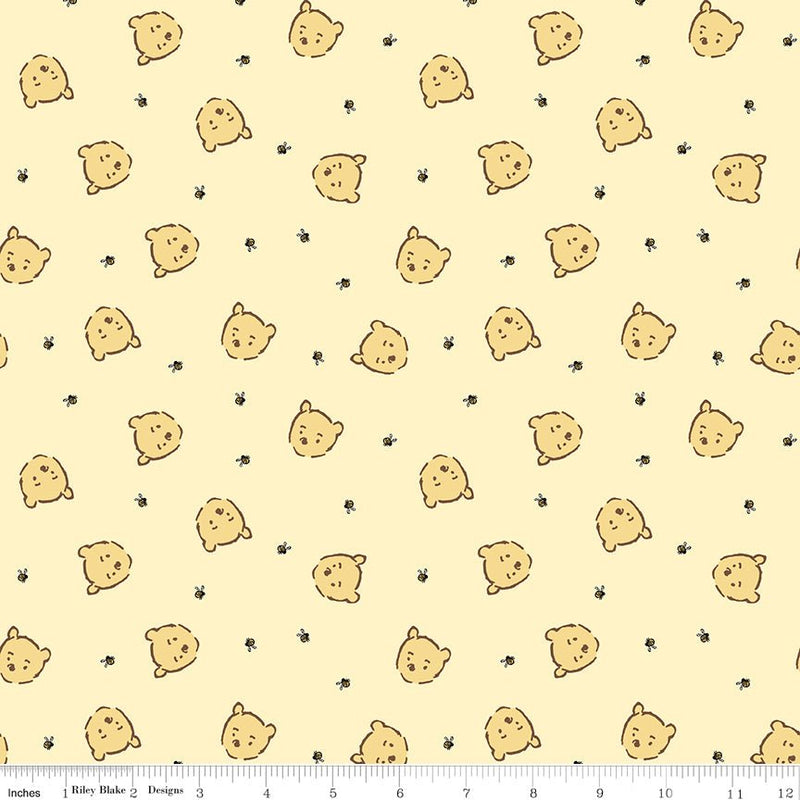 PRE - ORDER Winnie the Pooh - Baby for Riley Blake Designs - Yellow Pooh Jumble C18594 YELLOW - Half Yard - December 2026 - Modern Fabric Shoppe