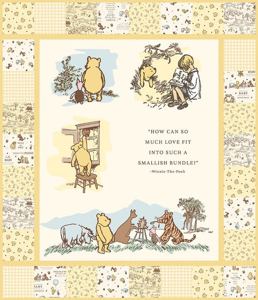 PRE - ORDER Winnie the Pooh Baby Panel Quilt Kit featuring Winnie the Pooh Baby - December 2026 - Modern Fabric Shoppe