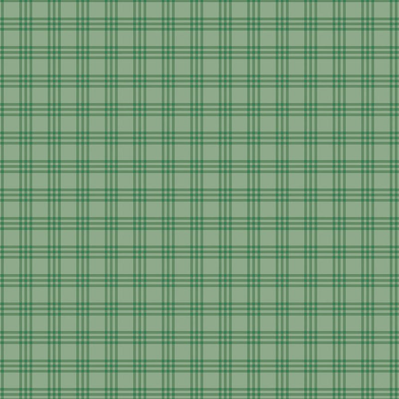 PRE-ORDER Winnie the Pooh-Christmas for Echo Park Paper Co.- Plaid C19575 GREEN- Half Yard- June 2027 - Modern Fabric Shoppe