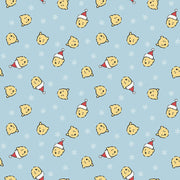 PRE-ORDER Winnie the Pooh-Christmas for Echo Park Paper Co.- Santa Pooh Jumble C19571 BLUE- Half Yard- June 2027 - Modern Fabric Shoppe