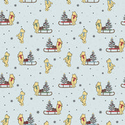 PRE-ORDER Winnie the Pooh-Christmas for Echo Park Paper Co.- Sleds C19572 POWDER- Half Yard- June 2027 - Modern Fabric Shoppe