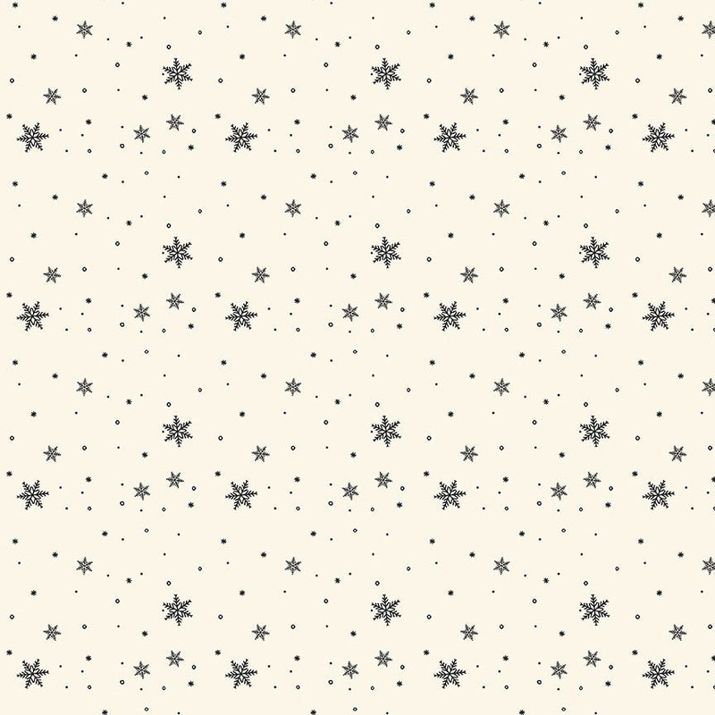 PRE-ORDER Winnie the Pooh-Christmas for Echo Park Paper Co.- Snowflakes C19576 CREAM- Half Yard- June 2027 - Modern Fabric Shoppe