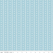 PRE-ORDER Winnie the Pooh-Christmas for Echo Park Paper Co.- Stripes C19574 BLUE- Half Yard- June 2027 - Modern Fabric Shoppe