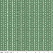 PRE-ORDER Winnie the Pooh-Christmas for Echo Park Paper Co.- Stripes C19574 GREEN- Half Yard- June 2027 - Modern Fabric Shoppe