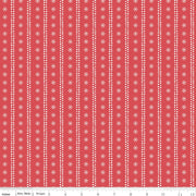 PRE-ORDER Winnie the Pooh-Christmas for Echo Park Paper Co.- Stripes C19574 RED- Half Yard- June 2027 - Modern Fabric Shoppe