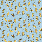 PRE - Order Winnie the Pooh for Riley Blake Designs - Blue Toss C17002 - BLUE - Half Yard November 2025 - Modern Fabric Shoppe