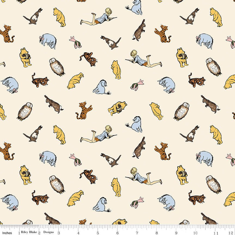 PRE - Order Winnie the Pooh for Riley Blake Designs - Cream Characters C17003 - CREAM - Half Yard November 2025 - Modern Fabric Shoppe