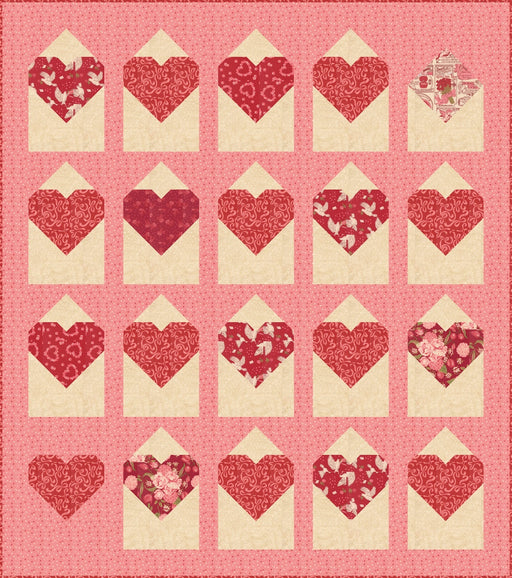 PRE - ORDER With Love Quilt Kit featuring Je T'aime by Stacy Iest Hsu - September 2026 - Modern Fabric Shoppe