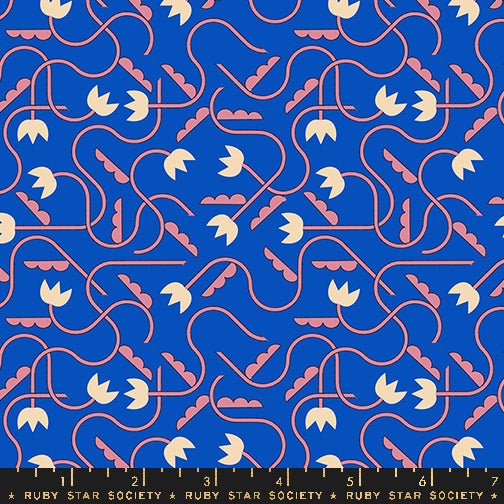 PRE - ORDER Woodland Park by Rashida Coleman Hale - Blue Ribbon RS1086 15 - Half Yard - January 2025 - Modern Fabric Shoppe