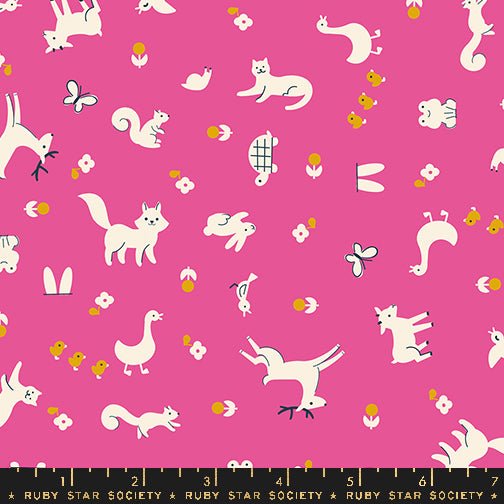 PRE - ORDER Woodland Park by Rashida Coleman Hale - Raspberry RS1081 15 - Half Yard - January 2025 - Modern Fabric Shoppe