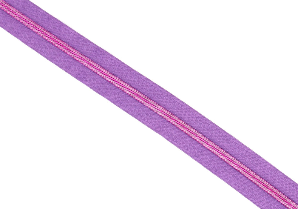 Purple - #5 Pink Nylon Coil Zipper Tape - *Not By Annie - Modern Fabric Shoppe