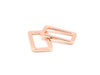 Rose Gold 1 inch (25mm) Rectangle Ring - Set of 2 - Modern Fabric Shoppe