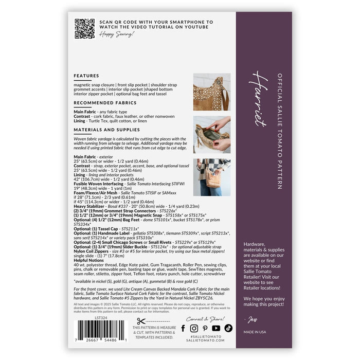 Sallie Tomato Pattern - Harriet - Modern Fabric Shoppe