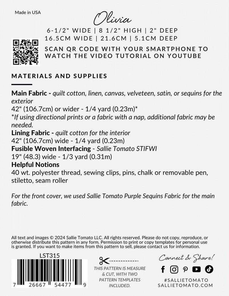 Sallie Tomato Pattern - Olivia - Modern Fabric Shoppe