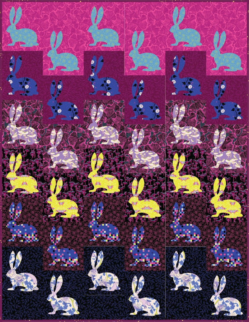Sarah Watts - Jacks the Jackrabbit Quilt Kit featuring Glow Garden - June 2025 - Modern Fabric Shoppe