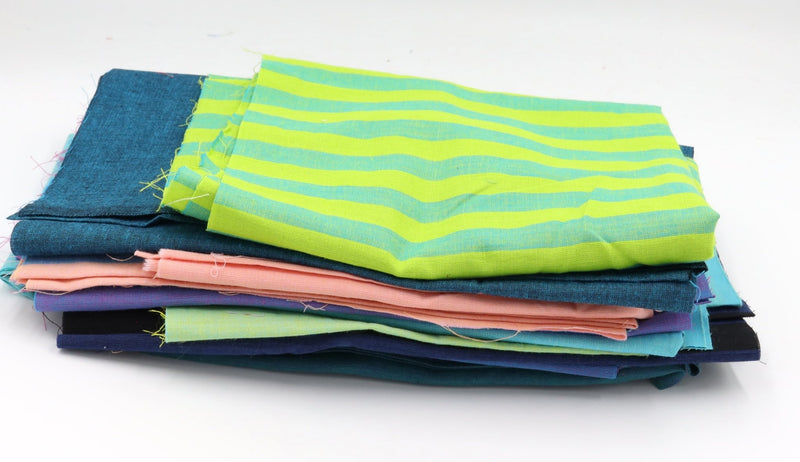 Scrap Bag 15- Kaffe Shot Cotton B - Modern Fabric Shoppe