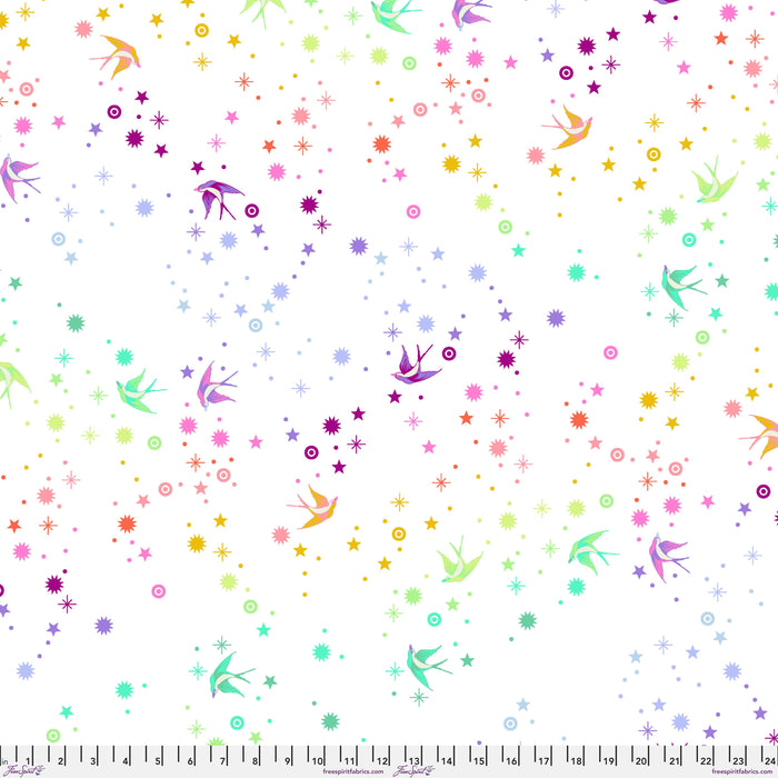 Tula Pink True Colors- MINKY Fairy Dust MKTP005.WHITE- Half Yard- October 2024