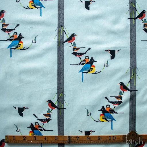Sierra Range by Charley Harper- Birds on Pine CH-164 Half Yard- August 2026 - Modern Fabric Shoppe
