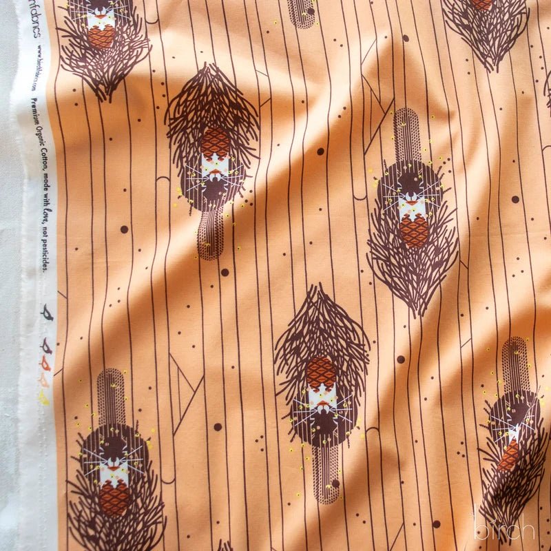 Sierra Range by Charley Harper- Sierra Squirrel CH-455 Half Yard- August 2026 - Modern Fabric Shoppe