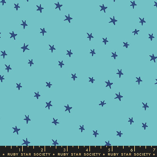 Starry by Alexia Marcelle Abegg- Starry RS 4109 43- Turquoise- Half Yard - Modern Fabric Shoppe
