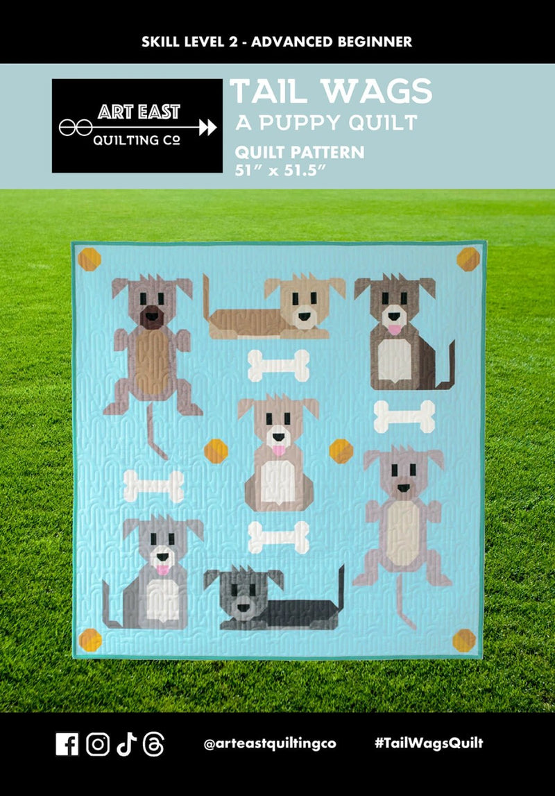 Tail Wags Quilt Pattern By Art East Quilting Co. - Modern Fabric Shoppe