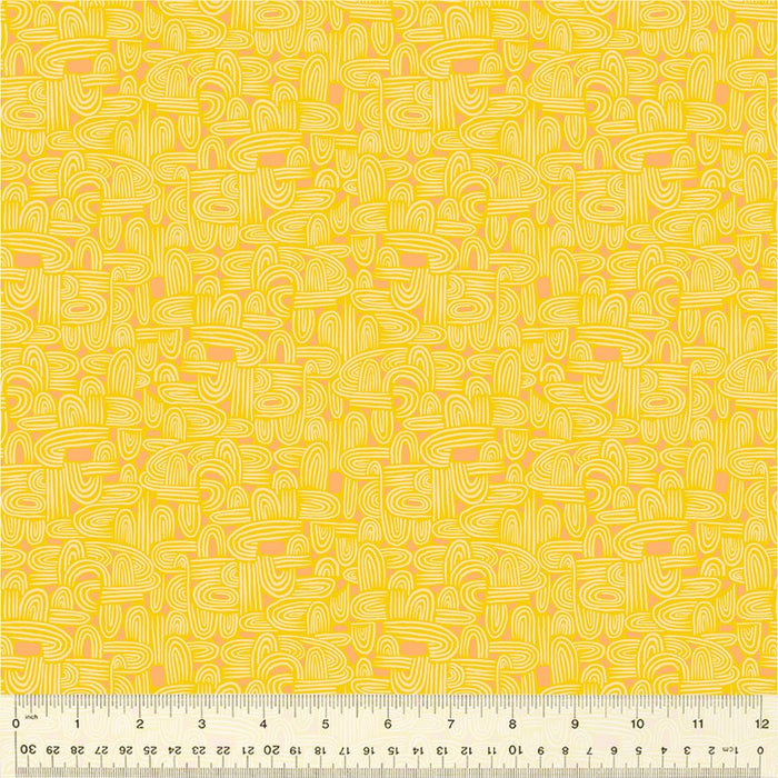 Tamara Kate - Insectarium - Tunneling 54658 - 24 Yellow - Half Yard - October 2025 - Modern Fabric Shoppe